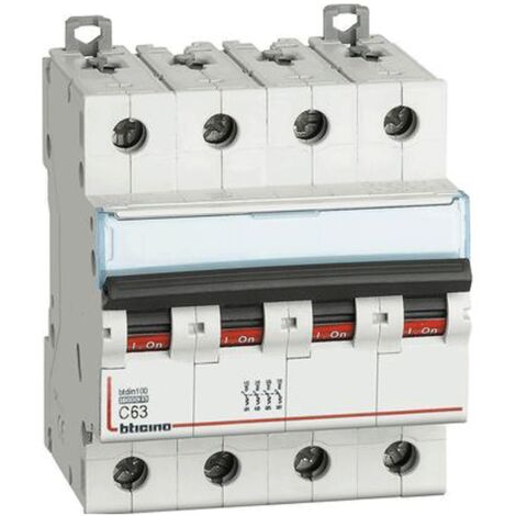Bticino magnetotermico 4 poli 63A curva C 10kA FH84C63