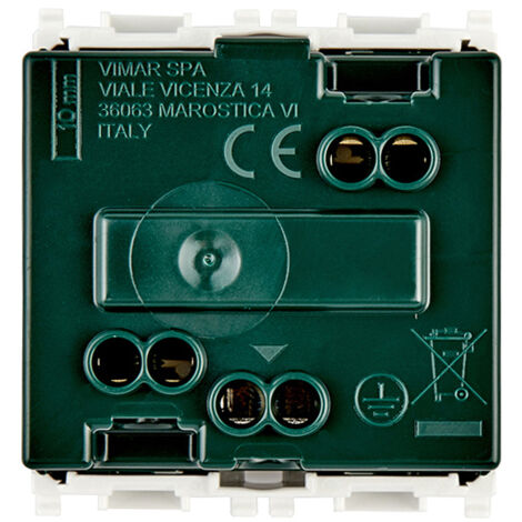 Presa universale Vimar Plana 2P+T 16A 2M Standard Italiano P40 Bianco 14210