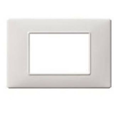Placca 3 Moduli Vimar Plana Bianco Lucido 14653.01
