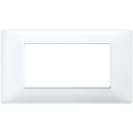 Vimar Plana placca 4 moduli colore bianco 14654.01