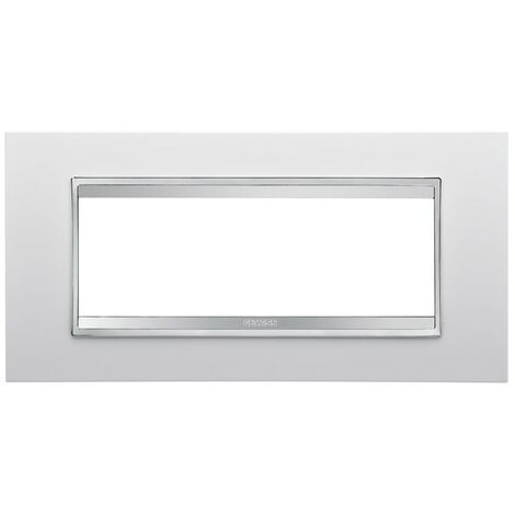 Gewiss Chorus placca LUX 6P bianco GW16206TB
