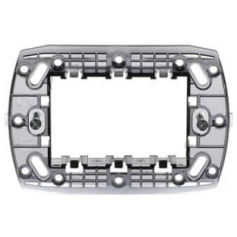 Supporto ABB Chiara tre moduli con viti 2CSK1603CH