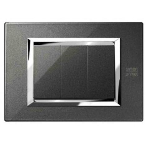 Urmet Simon Nea placca 3 moduli nero grafite 13903.NG