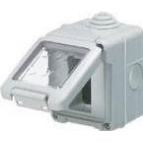 GEWISS GW27041 - Contenitore Per Apparecchi System - Stagno - 1 Posto - Grigio Ral 7035 - IP55