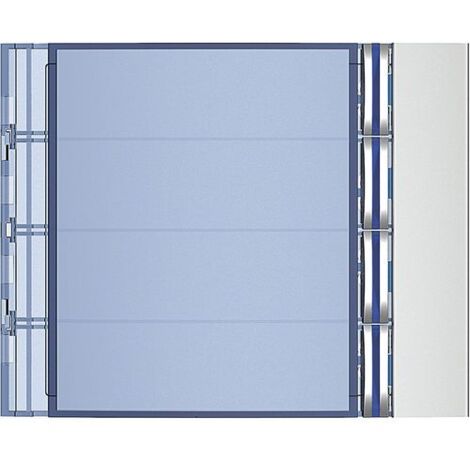 BTICINO 352041 - Frontale 4 pulsanti su colonna singola finitura Allmetal