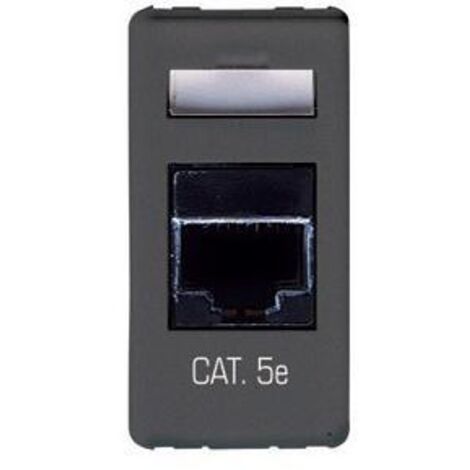 presa telefonica rj45 cat 5e 'sistem' utp - nero