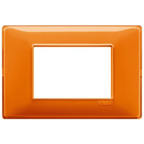 Vimar Plana placca 3 moduli colore arancio 14653.48