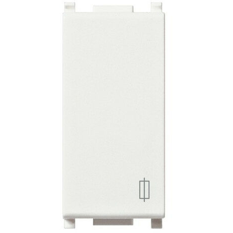 VIMAR 14416 PLANA Porta-fusibile 1P 16 A 250 V per fusibili miniatura ø 5x20 mm e ø 6,3x32 mm, bianco