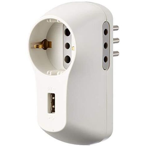 bticino S3613DU adattatore per presa di corrente Tipo B Bianco