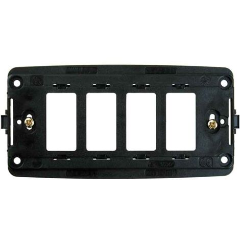 Supporto 4 moduli Master compatibile anche con interruttori Bticino Magic