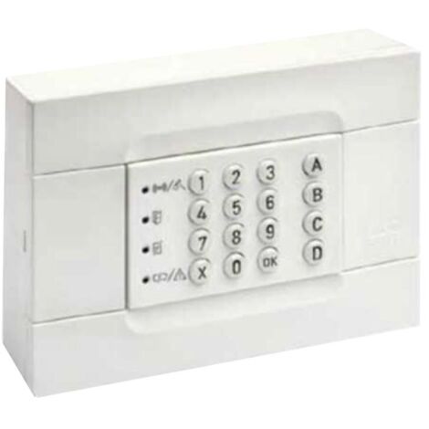 Tastiera Urmet di comando a led colore bianco a parete o incasso 1061/026