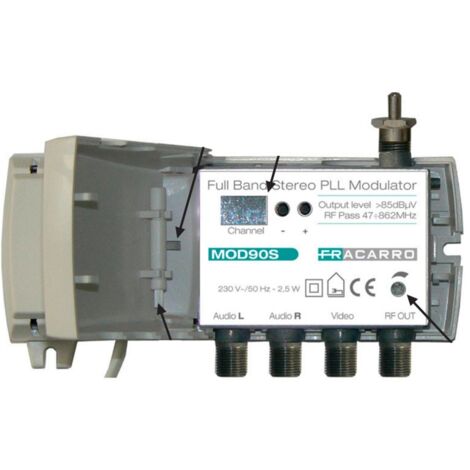 Modulatore UHF TM70 – Convertitore AV In RF Con Display E IR Extender