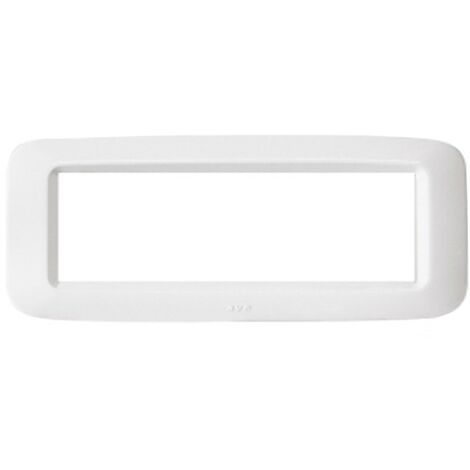 Placca in tecnopolimero Ave Banquise Sistema 45 6 Moduli Bianco lucido 45PY06BB