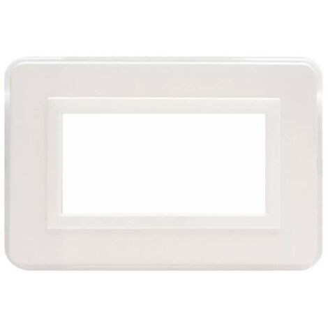 Placca Ave Personal Sistema 44 tecnopolimero 4 moduli bianco 44P04B
