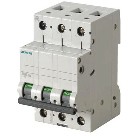 Interruttore magnetotermico Siemens 3P 32A 6kA tipo C 3 moduli