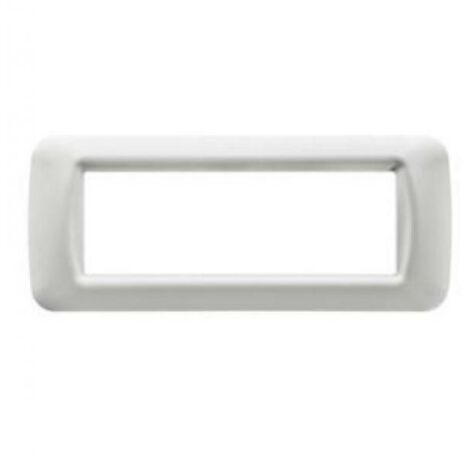 Placca top Gewiss system bianca 6 posti bianco nuvola GW22506