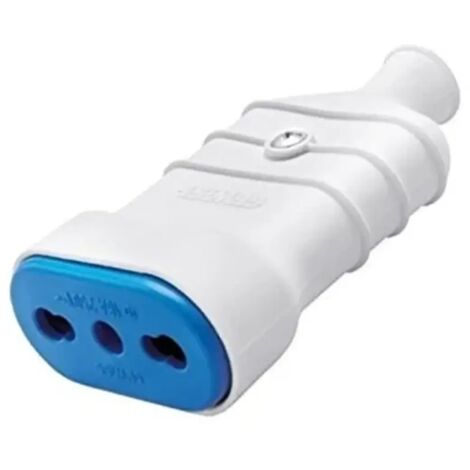 Presa mobile Gewiss 10/16A grande,piccola colore bianca GW28205