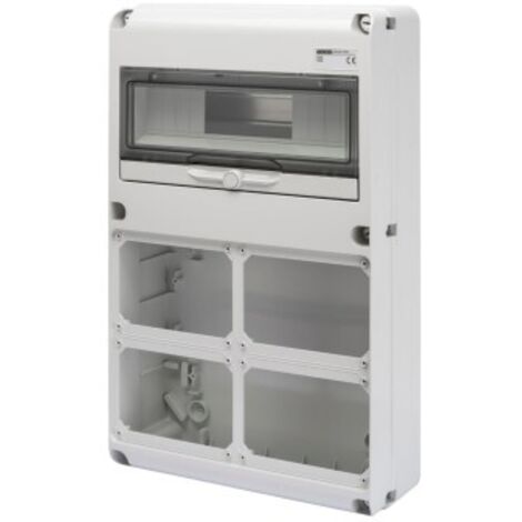 Quadro Gewiss 14 moduli con 4 flange per prese industriali GW68009N (1/3)