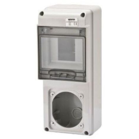 Quadro Gewiss 5 moduli con 1 flangia per prese industriali GW68017N