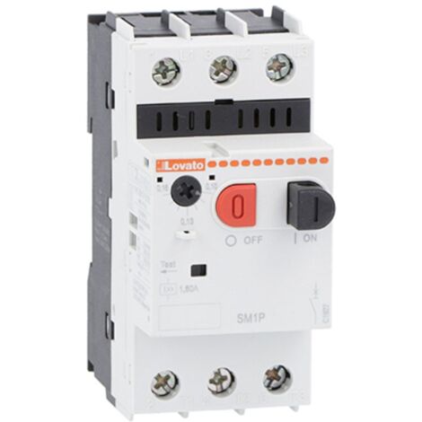 Salvamotore Lovato potere di int. A 400V 100kA 1 a 1,6A SM1P0160