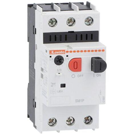 Salvamotore Lovato potere di int. A 400V 100kA 6,3 a 10A SM1P1000
