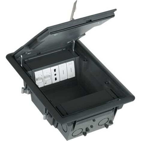 Torretta Bticino a scomparsa 8-10 moduli cop. inox antiscivolo 150702