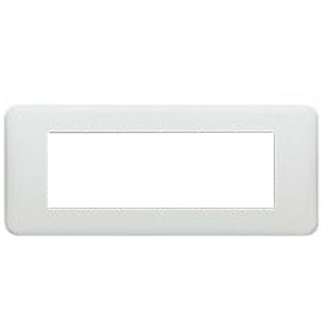 Placca Legrand serie Cross 6 posti bianca 680549