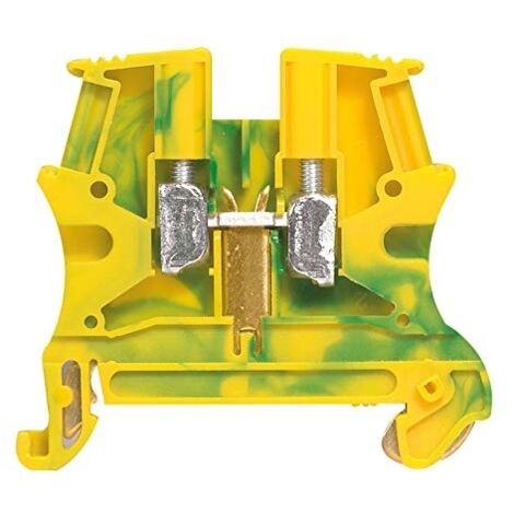 Morsetto Legrand 2,5mmq attacco DIN colore G/V 037170