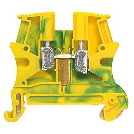 Morsetto Legrand 6mmq attacco DIN colore G/V 037172