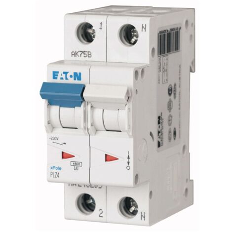 Interruttore magnetotermico Eaton 20A 1P+N 4,5KA 2 moduli 243231