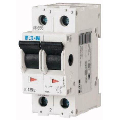 Interruttore sezionatore Eaton 63A 2 poli 2 moduli 276275