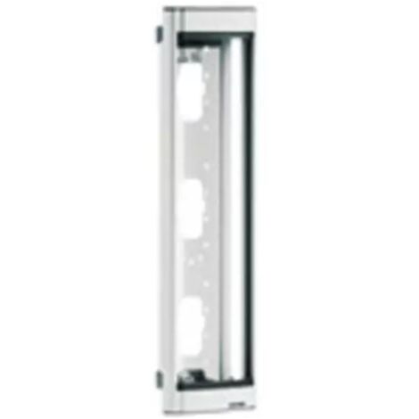 Telaio Elvox portamoduli con 3 moduli verticali grigio 8093
