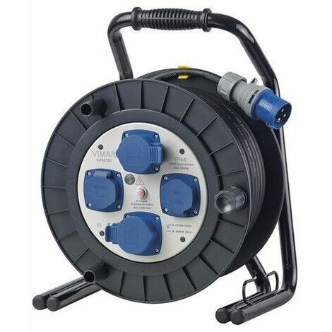 Avvolgicavo Vimar industriale 16A 4 prese schuko 30MT  0P32761