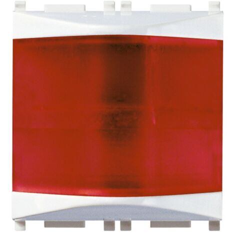 Spia Vimar Plana di segnalazione colore rosso 230V 3W per lampade