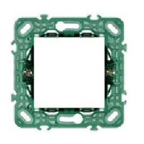 Vimar Plana Supporto 1 Modulo Con Griffe Per Scatole Tonde - Verde Semitrasparente - Foto 3