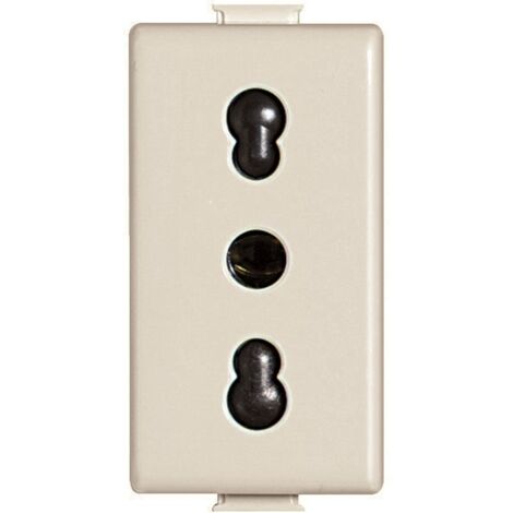 PRESA UNIVERSALE 2P+T 10/16A + SCHUKO BTICINO MATIX