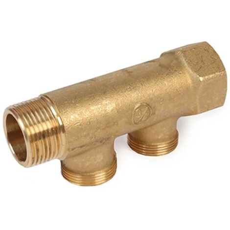 Collettore componibile Giacomini impianti sanitari M/F 1 pollice x 16 2 attacchi R580CY042