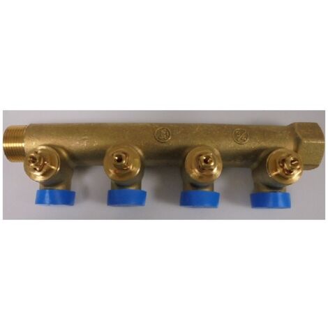 COLLETTORE CON DETENTORE 4 VIE PER SANITARI 3/4"X16 GIACOMINI R585CY024