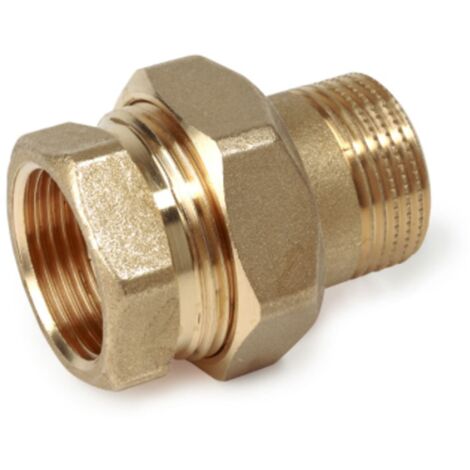 Raccordo Giacomini diritto tre pezziattacchi filettati M-F 3/4 R18Y004