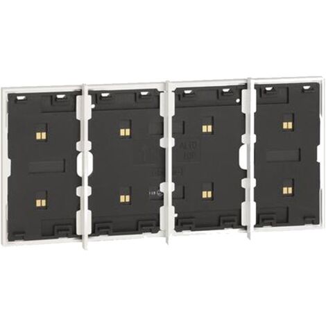 Frame elettrificato Bticino Living Now con 4 comandi digitali Bianco KW8103P1