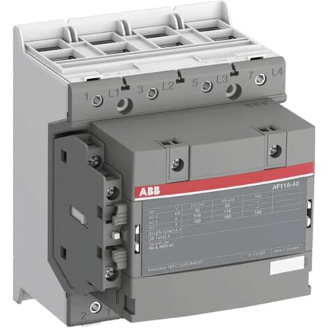 Contattore ABB 4 poli 160A 100-250V a.c./d.c. AF116401113
