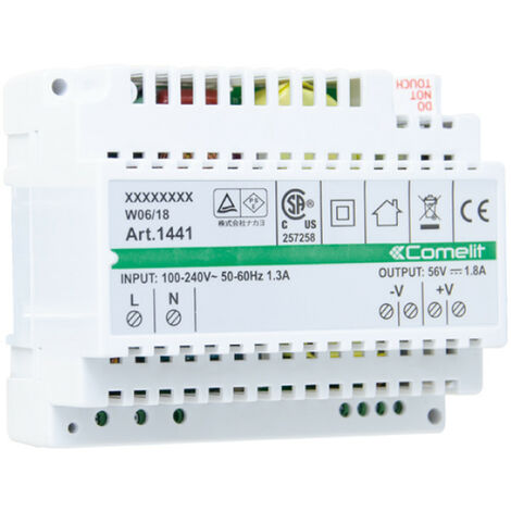 Alimentatore Comelit sistema VIP IP 100W 110-240V AC 56V DC 1441