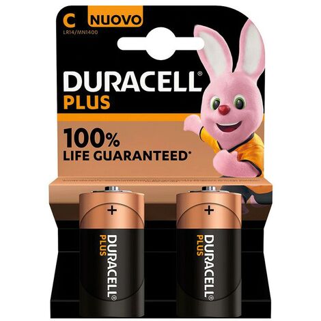Batteria Mezza Torcia Duracell MN1400 1,5V Blister da 2 pezzi 302410000