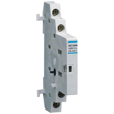 Contatto Ausiliario per Salvamotori Hager 3,5A 1NA+1NC 0,5 Moduli MZ520N