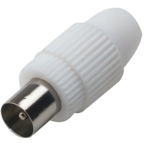 Presa TV Coassiale Master Femmina Dritta 9.5 mm Bianco 00595-F