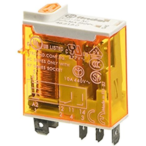 Mini relè industriale Finder bobina 24V AC 16A 466180240040