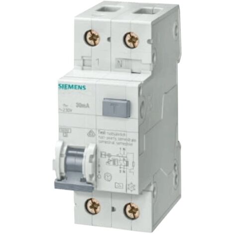 Magnetotermico Differenziale Siemens 10A 1P+N 4,5 kA 30mA A curva C 2M 5SU13537KK10