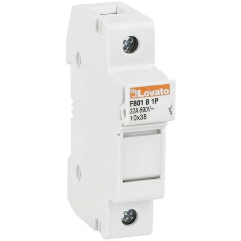 Porta fusibile Lovato 1 Polo 32A 10X38mm 1 modulo FB01B1P