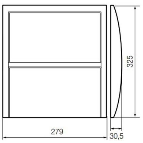 AVE 53T24BP COPERCHIO BIANCO RAL1013 24 M CENTRALINO DA INCASSO