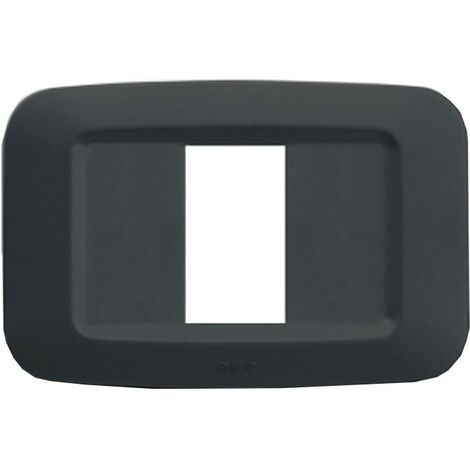 Placca Ave in tecnopolimero Yes 45 1 Moduli grigio noir 45PY01GN